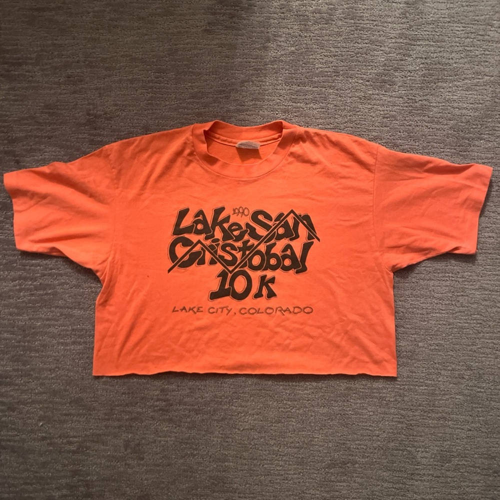 Vintage 1990s Lakeside Gistobal Cropped Tshirt